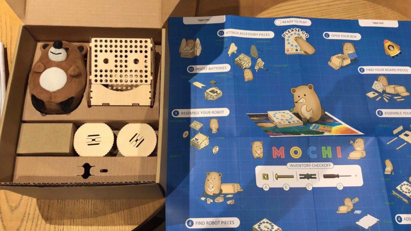 The original Mochi core kit and assembly guide
