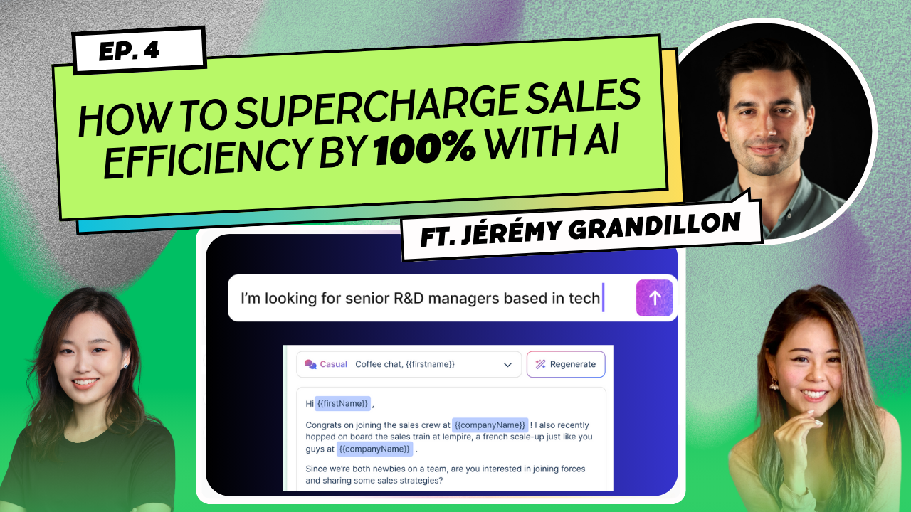Episode 4 — How to supercharge sales efficiency by 100% using AI